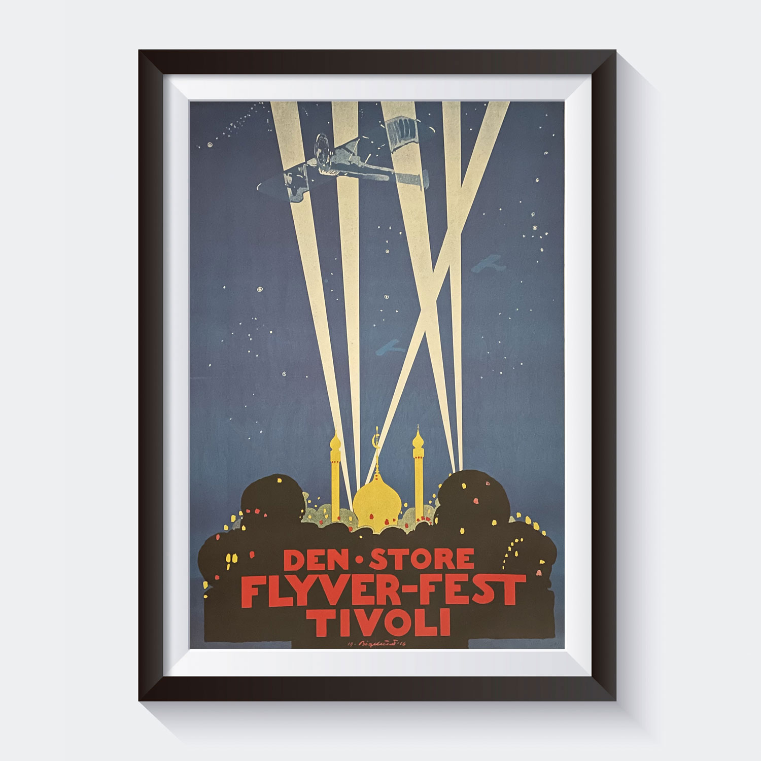 sikkert Metropolitan Mirakuløs Tivoli Plakat - Den store flyverfest 1916 - Plakater, kort og magneter -  Little Tivoli