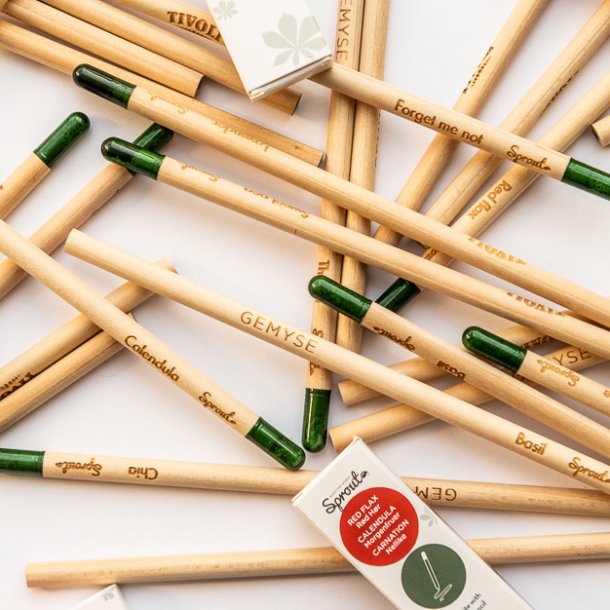 Sprout 3 blyanter - Rde Blomster