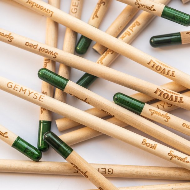 Sprout 3 blyanter - Rde Blomster