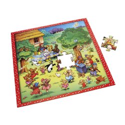 Rasmus Klump Gulvpuslespil - Til fest med vennerne