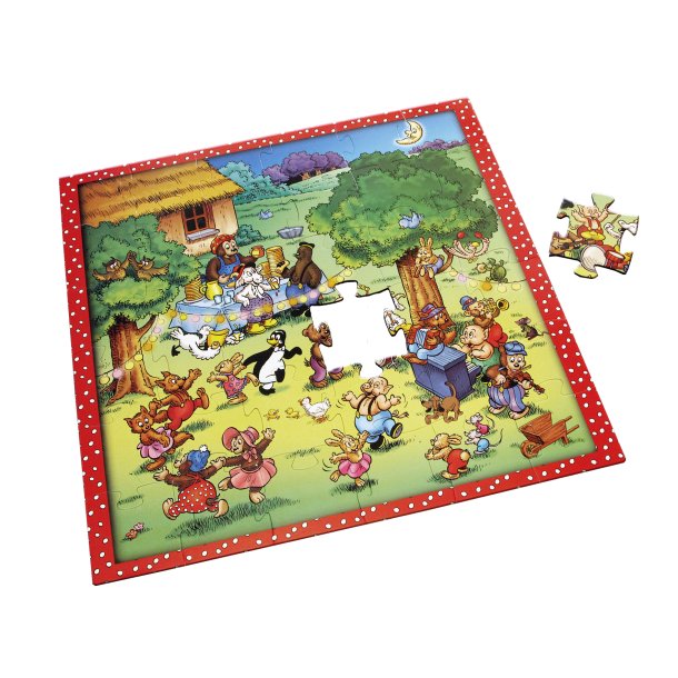 Rasmus Klump Gulvpuslespil - Til fest med vennerne