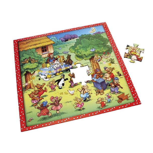 Rasmus Klump Gulvpuslespil - Til fest med vennerne