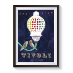 Alternativ hende Kosciuszko Plakat - Tivoli By Ib Antoni - Plakater, kort og magneter - Little Tivoli