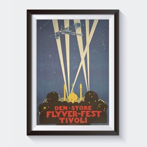 Tivoli Plakat - Den store flyverfest 1916