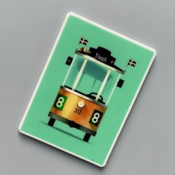 The trolley car magnet