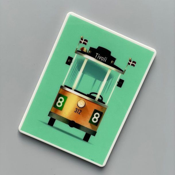 The trolley car magnet