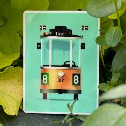 The trolley car magnet