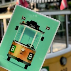 The trolley car magnet