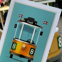 Linie 8 foldekort A5