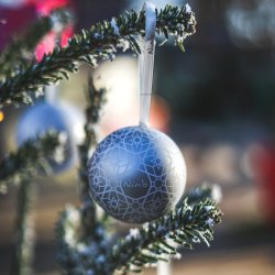 Nimb Silver Christmas Bauble