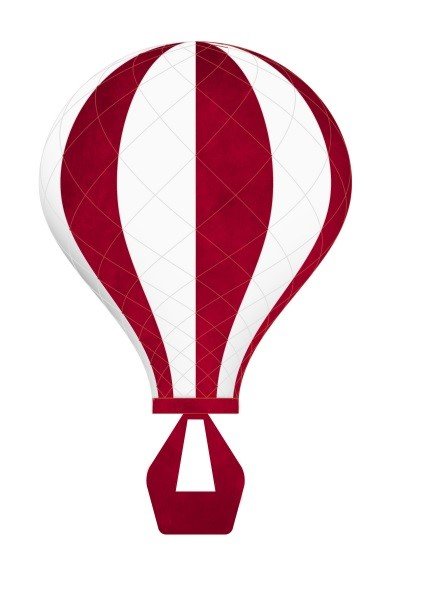 The Ferris Wheel, red - Weave kit DIY