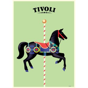 Karruselhest - A3 Plakat